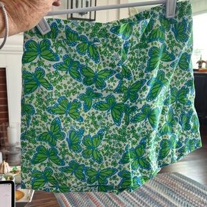 Lilly Pulitzer Green and Blue Patterned Skirt